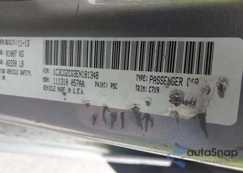 2014 Dodge Avenger Sxt from USA, damaged, VIN 1C3CDZCG3EN181348